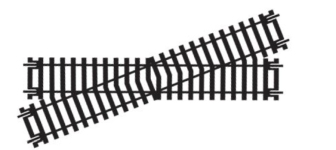 Hornby R614 - 1: 76 - Krezung, linker Abzweig